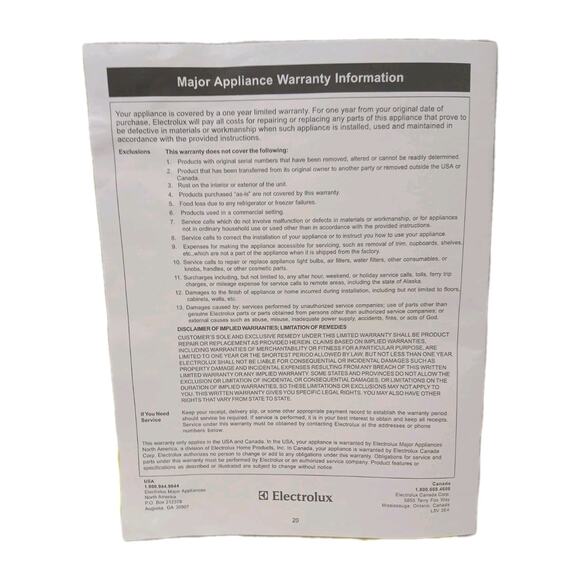 Frigidaire Dishwasher User Manual Use & Care Generic All Models Resellers Owners - Picture 9 of 13
